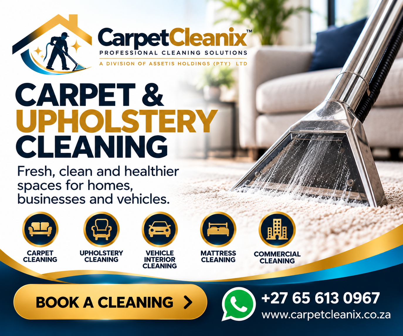 CarpetCleanix Mobile Banner advertising creative
