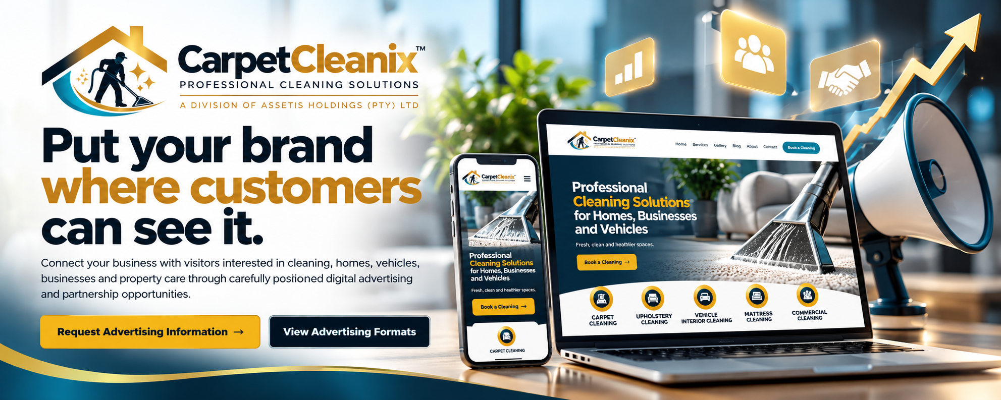 CarpetCleanix Billboard advertising creative